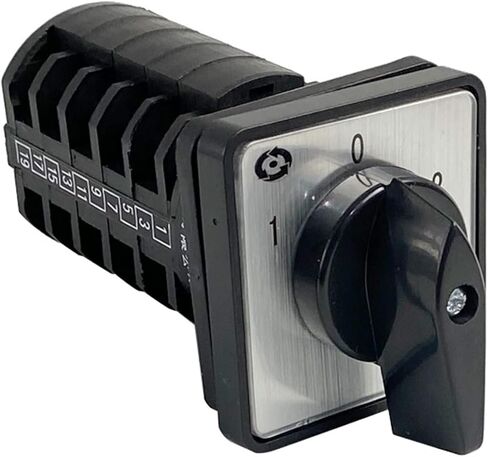 380V 10A 5 Levels 3 Position Silver Contact Dual Power Control Circuit Universal Changeover Rotary Cam Switch Black LW8-10/5(01) in Saudi Arabia