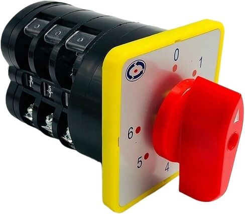 0-6 position manual electrical Rotary Switch 16A 660V 3 poles Custom Cam Changeover switches universal Silver contact LW5-16/3 in Saudi Arabia
