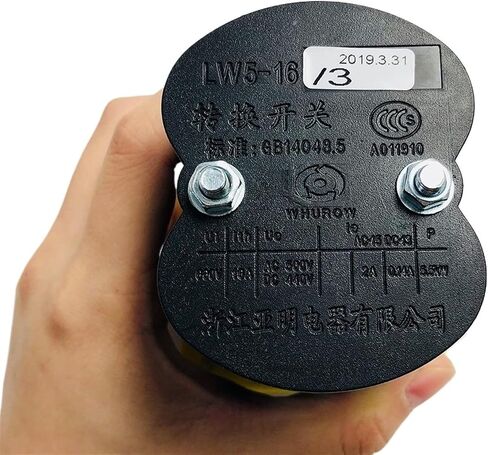 0-6 position manual electrical Rotary Switch 16A 660V 3 poles Custom Cam Changeover switches universal Silver contact LW5-16/3 in Saudi Arabia