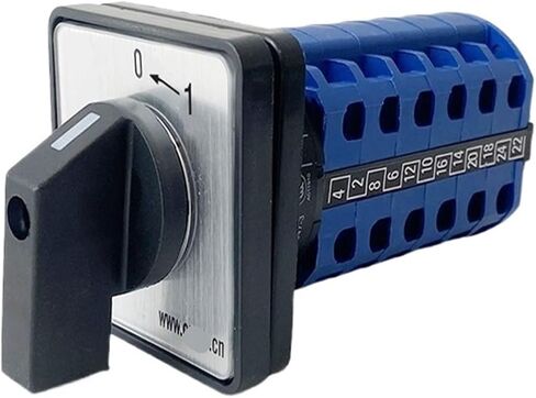 0-1 إعادة ضبط Off-On Rotary Cam Switch اثنين من الموضعين 690V 20A التحكم في الطاقة LW28 LW26-20 (3P 12TERMINALS) in Saudi Arabia
