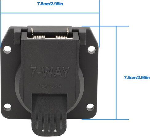 7 Way RV Blade Trailer Wiring 56443 لعام 2020-2024 فورد F-250 ، F-350 ، F-450 ، F550 ، F650 ، حزمة السحب المصنع in Kuwait