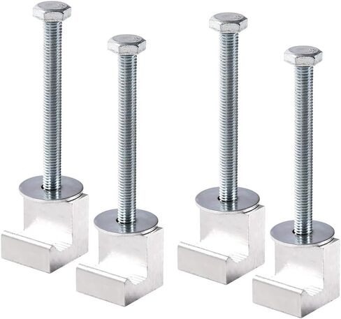 مربع الأداة Mount j Hook Toolbox Pickup Paull Rail Kit Kit Clamp Tiedown Truck 4PCS in Saudi Arabia