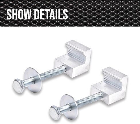 مربع الأداة Mount j Hook Toolbox Pickup Paull Rail Kit Kit Clamp Tiedown Truck 4PCS in Saudi Arabia