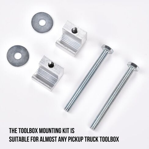 مربع الأداة Mount j Hook Toolbox Pickup Paull Rail Kit Kit Clamp Tiedown Truck 4PCS in Saudi Arabia