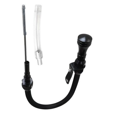 ملاءمة لمحرك Truck LS المرن الزهر الأسود dipstick الألومنيوم المقاوم للصدأ 4.8 5.3 6.0 جديد in Kuwait