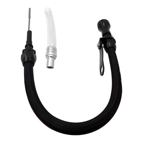 ملاءمة لمحرك Truck LS المرن الزهر الأسود dipstick الألومنيوم المقاوم للصدأ 4.8 5.3 6.0 جديد in Kuwait