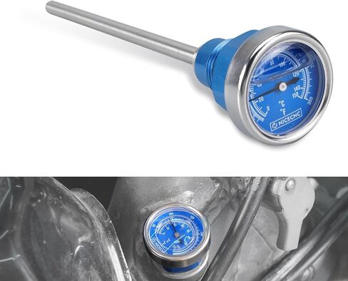 Black Oil Temperature Thermometer Dipstick Engine Oil Dipstick Replacement Compatible with Suzuki DRZ400 DRZ400E DRZ400S DRZ400SM 2000-2024 See Fitment in Saudi Arabia