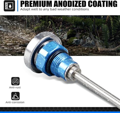 Black Oil Temperature Thermometer Dipstick Engine Oil Dipstick Replacement Compatible with Suzuki DRZ400 DRZ400E DRZ400S DRZ400SM 2000-2024 See Fitment in Saudi Arabia