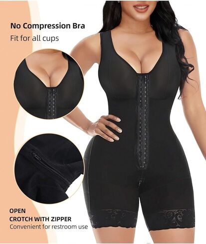 Women's Fajas Colombianas Shapewear Postpartum Tummy Control Body Shaper Butt Lifter Bodysuit in Saudi Arabia