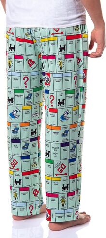 Hasbro Monopoly Pajamas Mens Game Board Lounge Sleep Pajama Bottom Boutswear in Saudi Arabia