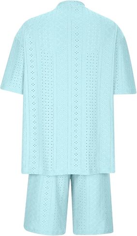 Womens Summer Beach Vacation Outfits 2024 2 Piece Short Set Oversized Tshirt Bermuda Shorts Matching Lounge Sets in Saudi Arabia