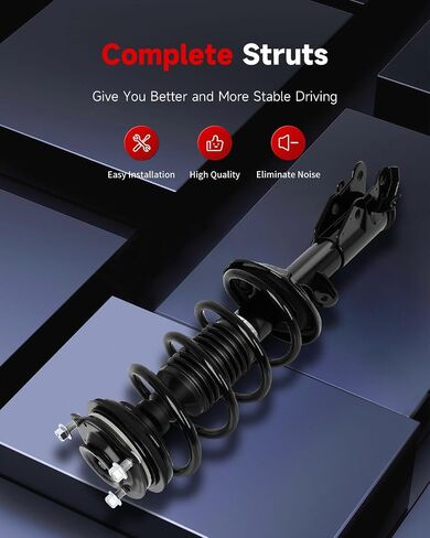 cciyu Front Complete Struts shock and Struts Fits for 2013 2014 2015 for Honda Civic 272926 272925 Quick Struts Assembly -2PCS in Saudi Arabia