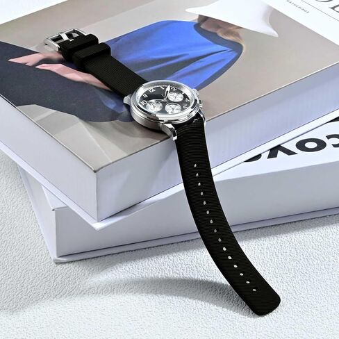 ANNEFIT Silicone Watch Bands for Men Women, Soft Rubber Watch Strap with Quick Release, Band Width 14mm with Silver Buckle (Army Green) in Kuwait