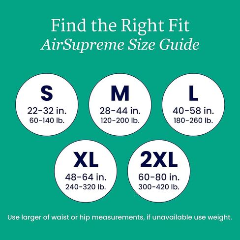 NorthShore AirSupreme Incontinence Tab-Style Briefs for Men and Women, Large, Case/45 (3/15s) in Kuwait