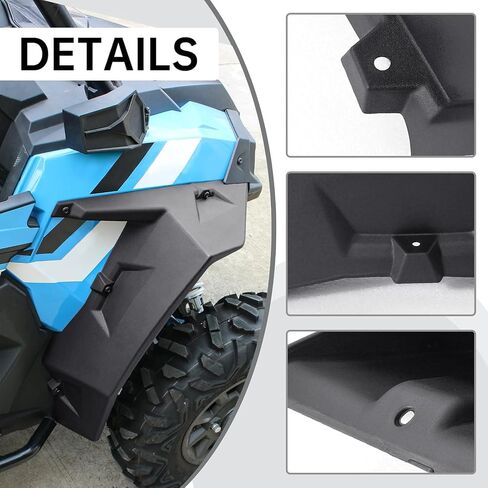 للاطلاع على مشاعل Fender Fender الأمامية المتوافقة مع Polaris RZR 1000/XP 1000/XP4 Turbo 2 أو 4 مقعدين 2014-2023 ، XXL أحواض الطين الأسود الأوسع على 2881985 (زوج) in Kuwait