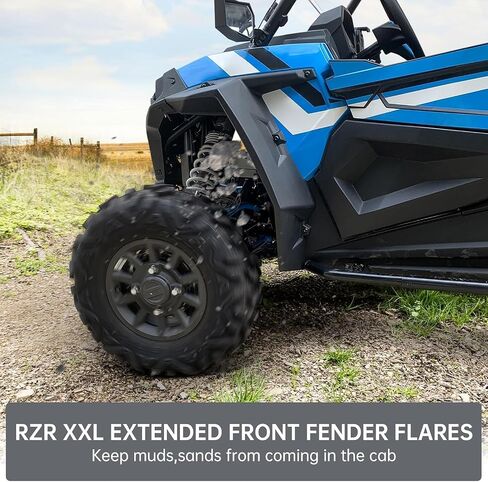 للاطلاع على مشاعل Fender Fender الأمامية المتوافقة مع Polaris RZR 1000/XP 1000/XP4 Turbo 2 أو 4 مقعدين 2014-2023 ، XXL أحواض الطين الأسود الأوسع على 2881985 (زوج) in Kuwait