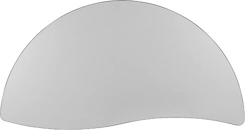 Flash Furniture Mobile 60" Half Circle Wave Collaborative Grey Thermal Laminate Activity Table - Height Adjustable Short Legs in Saudi Arabia