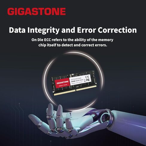 【ذاكرة الوصول العشوائي DDR5】 مجموعة GIGASTONE 32 جيجابايت (2 × 16 جيجابايت) DDR5 4800 ميجاهرتز PC5-38400 CL 40-40-40-77 1.1 فولت SODIMM 262 Pin غير مخزنة وغير ECC ترقية ذاكرة الكمبيوتر المحمول عالية الأداء in Saudi Arabia