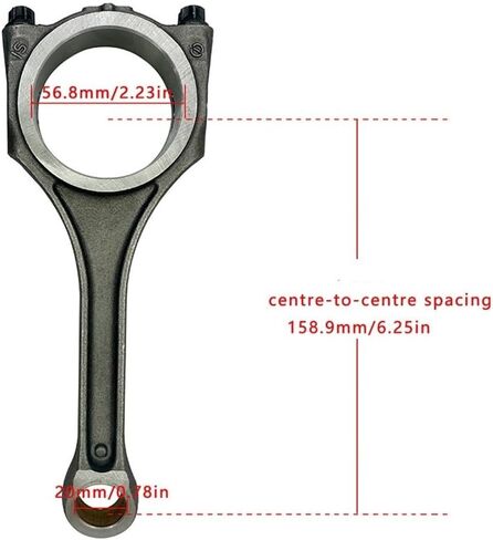 4pcs Engine Connecting Rod for Audi C7 2.5, C6 2.8 CPAA CVBA CLXB CLXA OE: 06E198401G 06E198401B in Saudi Arabia