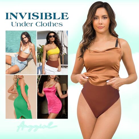 anygirl Contum Control thong Shapear for Women Tummy Control Confling Champing Thong Intovelder Body Banties in Kuwait