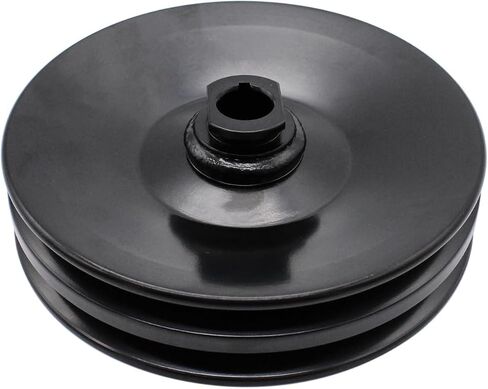 LWP Power Steering Pump with Double Groove Pulley Kit Compatible With GM Chevy Pontiac SBC BBC 265 283 305 327 350 383 400 With keyway Units Long Water Pump (Black) in Kuwait