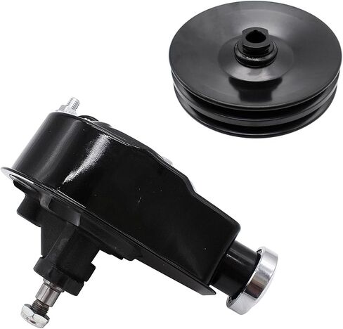 LWP Power Steering Pump with Double Groove Pulley Kit Compatible With GM Chevy Pontiac SBC BBC 265 283 305 327 350 383 400 With keyway Units Long Water Pump (Black) in Kuwait