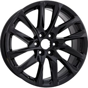 جديد 22 بوصة 22 "22x9" Premium Gloss Black Aluminium Sploy Rim for 2021 2022 2023 2024 Cadillac Escalade | aly04875u45n | مواصفات الأسهم المباشرة - OEM in Kuwait