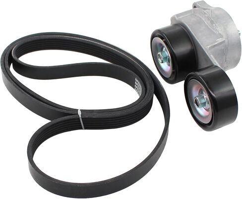 ApplianPar Belt Tensioner and Serpentine Belt for Honda Accord 2003-2012, Odyssey 2005-2010, Pilot 2005-2008, Ridgeline 2006-2011, Acura MDX 2003-2013, RL 2005-2012, TL 2004-2008, ZDX 2010-2013 V6 in Saudi Arabia