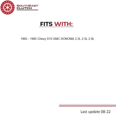 Clutch Slave Cylinder compatible with S10 Sonoma Base Sle Tahoe Sls El 1992-1995 2.2L 2.5L L4 2.8L V6 Gas Ohv Naturally Aspirated (Clutch Slave Cylinder 5 Speed Trans; Getrag) in Saudi Arabia