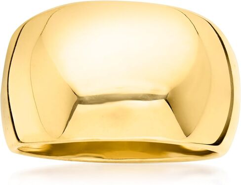 Ross-Simons Italian 18kt Gold Over Sterling Dome Ring in Saudi Arabia