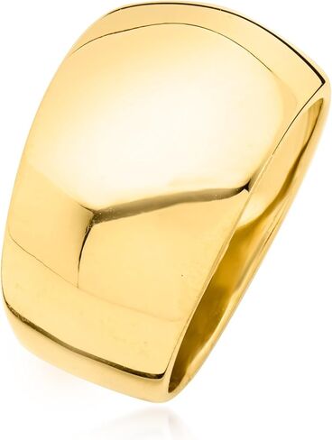 Ross-Simons Italian 18kt Gold Over Sterling Dome Ring in Saudi Arabia