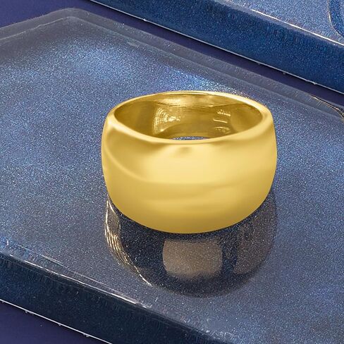 Ross-Simons Italian 18kt Gold Over Sterling Dome Ring in Saudi Arabia