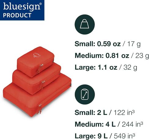 Osprey Ultralight Travel Packing Cube, Waterfront Blue, Medium in Saudi Arabia