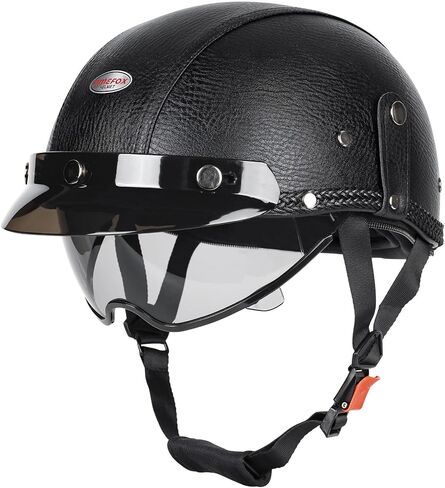 Half Helmet Motorcycle Men Women Adult Open Face Motorcycle Helmets with Sun Retractable Visor DOT Certified in Kuwait