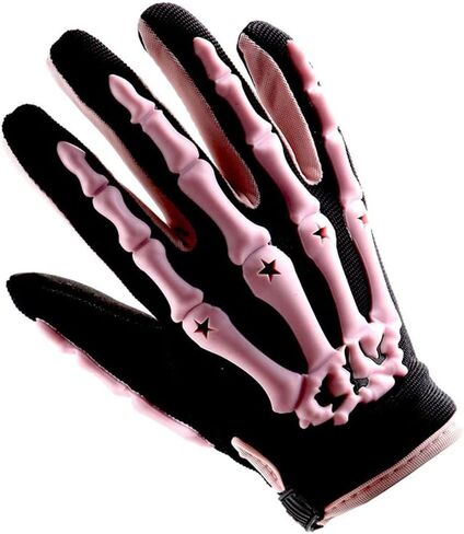 واو شباب دراجة نارية كاملة الوجه خوذة شارع شارع BMX MX Kids Spider Pink + MX حزمة قفازات الهيكل العظمي MX in Kuwait