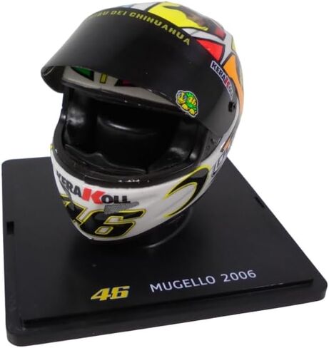 OPO 10 - Valentino Rossi Moto GP Mugello 1/5 Scale Helmet 2006 موسم متوافق مع Yamaha YZR -M1 - CR005 in Saudi Arabia