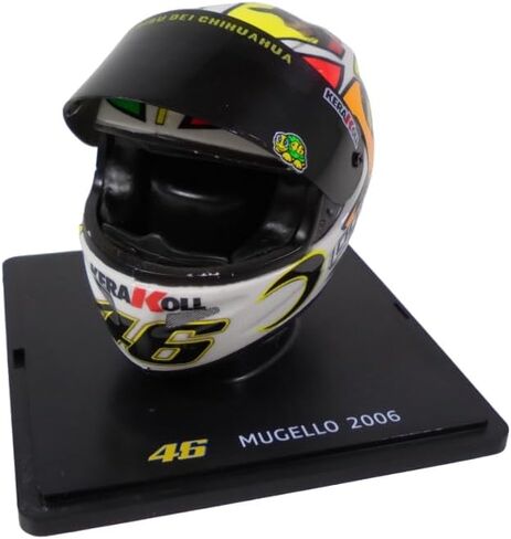 OPO 10 - Valentino Rossi Moto GP Mugello 1/5 Scale Helmet 2006 موسم متوافق مع Yamaha YZR -M1 - CR005 in Saudi Arabia