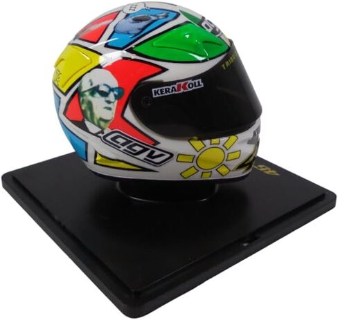 OPO 10 - Valentino Rossi Moto GP Mugello 1/5 Scale Helmet 2006 موسم متوافق مع Yamaha YZR -M1 - CR005 in Saudi Arabia