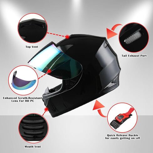 WOW Youth Motorcycle Full Face Helmet Street Bike BMX MX Kids Spider Pink + MX Skeleton Glove Bundle in Kuwait