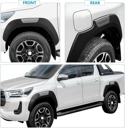 Auto Parts, Fender Flare Wheel Arches, Compatible For Toyota Hilux Revo 2015-2024, Fender Flare, Fender Kit(Basic version) in Saudi Arabia