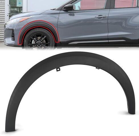 KARPAL Front Fender Flare Wheel Trim Molding LH Left Driver Side Compatible with 2018 2019 2020 Nissan Kicks Replace 638115RB0A NI1290104 in Kuwait