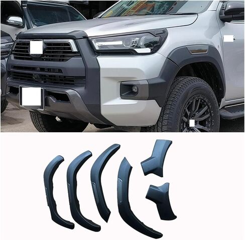 Auto Parts, Fender Flare Wheel Arches, Compatible For Toyota Hilux Revo 2015-2024, Fender Flare, Fender Kit(Basic version) in Saudi Arabia
