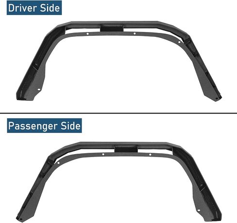 U-Box Gladiator Flat Frend Fender Fender W/LED أضواء إشارة الدوران لعام 2018-2025 Jeep Wrangler JL & JLU Unlimited & Jeep Gladiator JT-Throad Steel Guard Wheel Tlares in Saudi Arabia