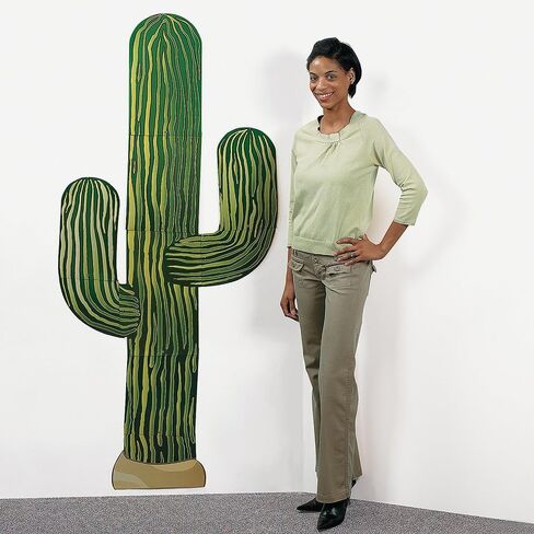 Fun Express 6 Foot Jointed Cactus Wall Decor - VBS Vacation Bible School Supplies/Decor in Saudi Arabia