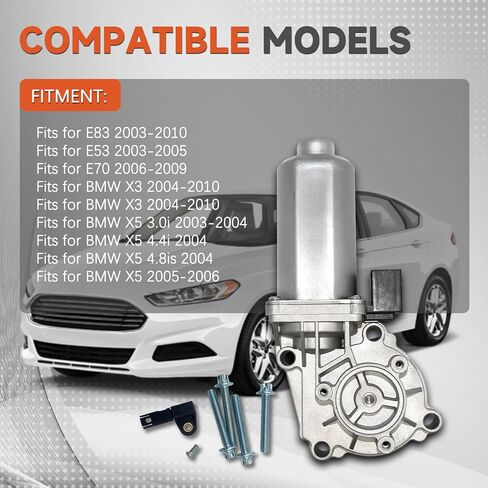 Transfer Case Shift Actuator Motor 27102449709 27107566296 Compatible with BMW E83 E70 X3 X5 ATC400 ATC500 ATC700 2.5L 3.0L After-Market Parts in Saudi Arabia