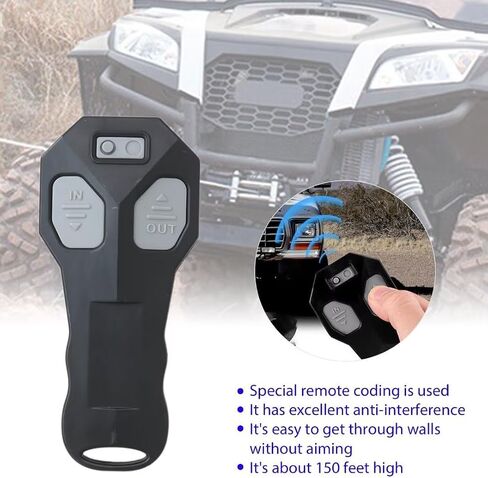 12V Wireless Winch Remote Control Handset Switch Suitable for ATV, UTV, SUV, Jeep in Saudi Arabia