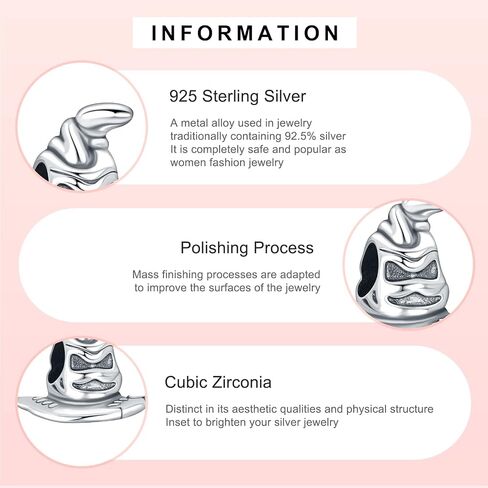 925 sterling Silver Charms Magic Magic Forme حبات متدلية للأساور ومجوهرات المجوهرات للنساء in Kuwait