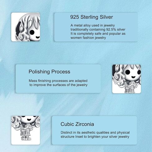 925 sterling Silver Charms Magic Magic Forme حبات متدلية للأساور ومجوهرات المجوهرات للنساء in Kuwait