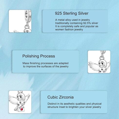 925 sterling Silver Charms Magic Magic Forme حبات متدلية للأساور ومجوهرات المجوهرات للنساء in Kuwait