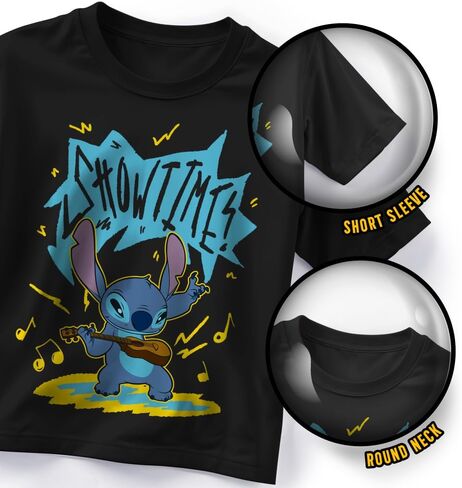 Disney Lilo & Stitch Boys 2-Pack Short Sleeve Crewneck Graphic T-Shirt Bundle, 2-Piece Set for Kids and Toddlers in Saudi Arabia